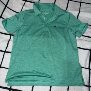 Vineyard Vines Teal Striped Polo